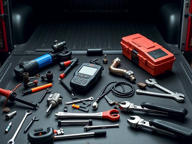 Modern plumbing tools and diagnostic equipment